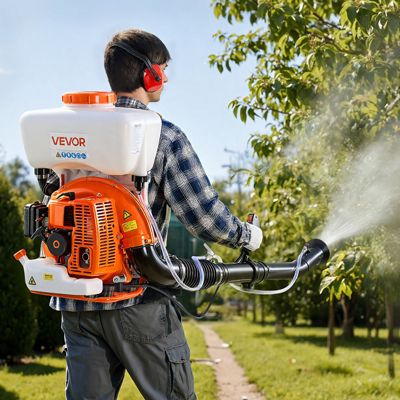 VEVOR Pulvérisateur à Dos Thermique Brumisateur Essence Moteur 63 cc 2 ...