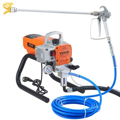 VEVOR Pulvérisateur sans air 1800W, 3000 PSI, 1.8 L min, pression réglable, pour peinture intérieure extérieure.