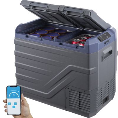 VEVOR Refrigerateur 39L a compression double zone -20C a 20C 12 24V et 100-240V