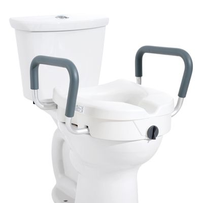 VEVOR Rehausseur toilette 127 mm, charge 158,7 kg. Verrouillage rotatif, pour toilettes rondes.