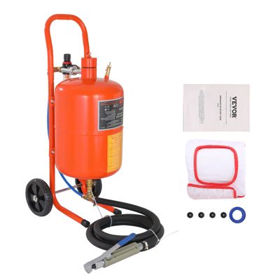 VEVOR Sableuse haute pression 18,92L kit, air 60-110 PSI, 4 buses céramique, séparateur huile-eau.