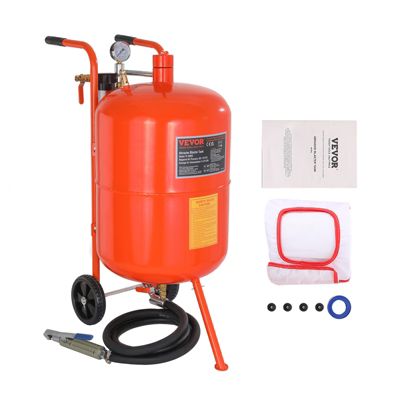 VEVOR Sableuse haute pression 75,7L kit, air 60-110 PSI, 4 buses céramique, séparateur huile-eau.