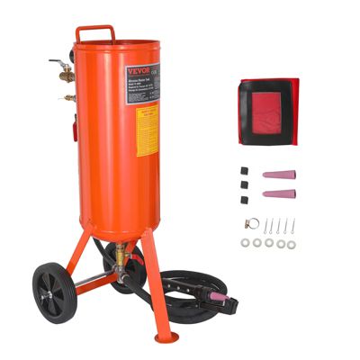 VEVOR Sableuse haute pression robuste 37L kit, air 60-110 PSI, 2 buses céramique, tuyau 2,3 m.