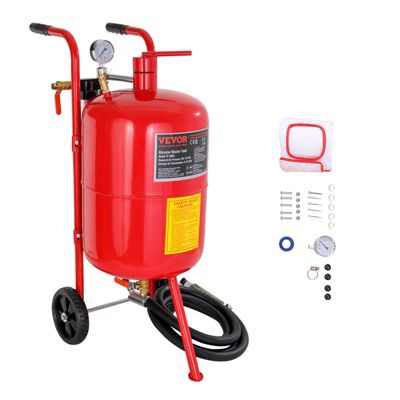 VEVOR Sableuse pneumatique acier, cabine 40L, professionnelle, pour nettoyage et dérouillage.