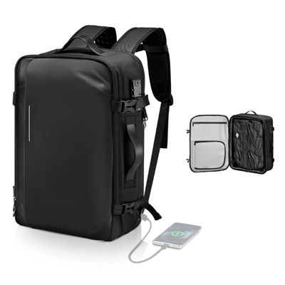 VEVOR Sac à Dos Voyage Sous Vide 65 L Extensible avec Serrure Homologuée TSA