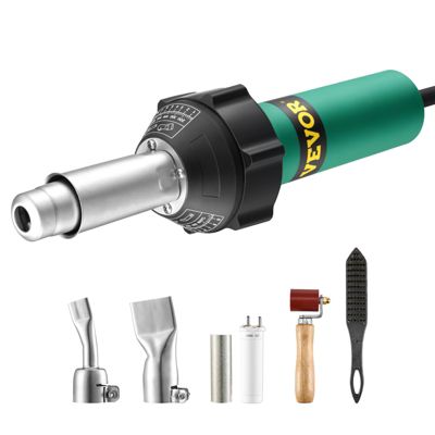 VEVOR Soudeur plastique air chaud 1600W, 50-600 C, avec buses, pour films PP, PE, PVC.