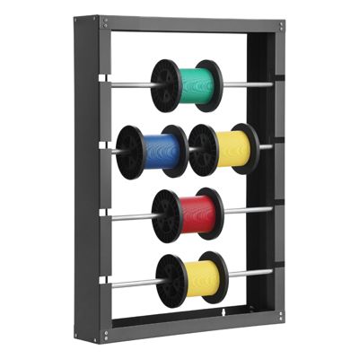 VEVOR Support de Bobines Fil Porte-bobines Câbles Mural 68 kg 4 Tiges Réglables