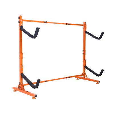 VEVOR Support kayak autoportant, 2 pièces, acier, bras rembourrés, charge 79 kg.
