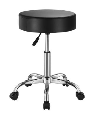 VEVOR Tabouret roulettes, charge 204 kg, hauteur réglable 55-71 cm, cuir PU. Salon, spa, clinique.