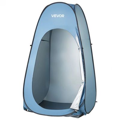 VEVOR Tente de Douche Pop Up Abri d'Intimité Portable avec Sac de Douche Bleu