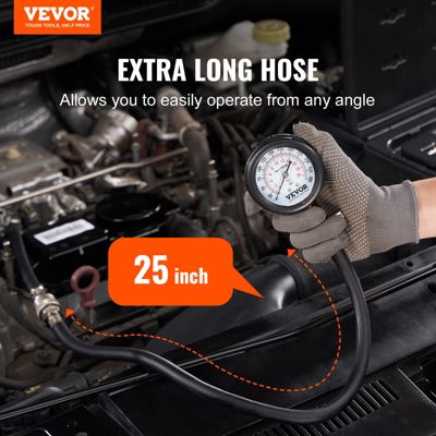 VEVOR Testeur compression, 9 adaptateurs, 0-300 psi, diagnostic ...