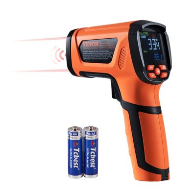 VEVOR Thermometre infrarouge double laser 50:1 -40 C a 1500 C Emissivite reglable pour metaux cuisson.