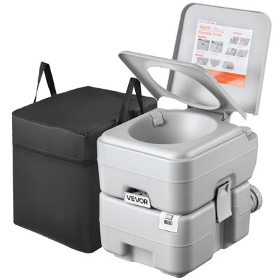 VEVOR Toilette de Camping Portable avec Chasses d'Eau Réservoir à Déchets 20 L