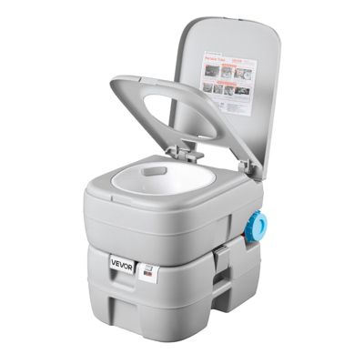 VEVOR Toilette de Camping Portable avec Chasses d'Eau Réservoir à Déchets 30 L