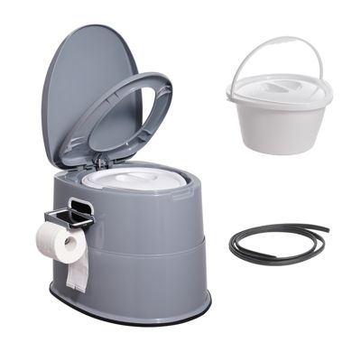 VEVOR Toilette portable camping 5 L, avec porte-papier. Sans odeur, pour camping-car.