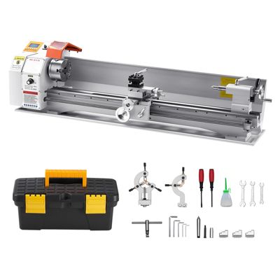 VEVOR Tour à métaux d'établi filetage électrique 220x1000 mm, alimentation auto 2500 tr min.