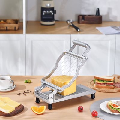 VEVOR Trancheuse fromage fils réglables, alu, fil inox 316, coupe fine/épaisse.