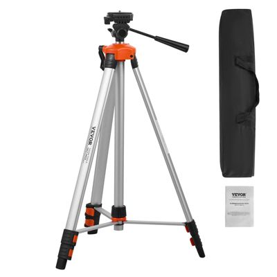 VEVOR Trepied niveau laser montage 1/4x20 hauteur 69.5-173cm niveau a bulle integre pieds retractables alu leger.