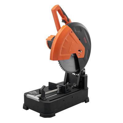 VEVOR Tronçonneuse à métaux 35.5cm, scie à onglet 0-45 , 2800W, 1200tr/min, lame inox/alliage.
