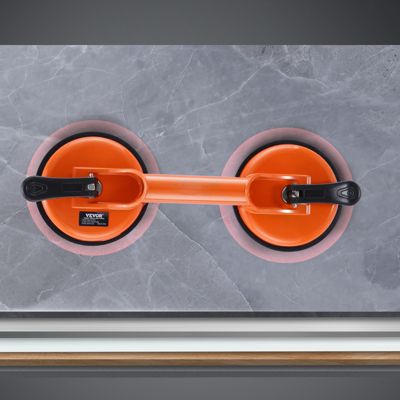 VEVOR Ventouse carrelage 119mm (2pcs) charge 150kg, poignée alu, pour verre, granit, carrelage, métal.