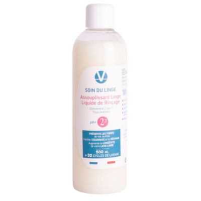 VHYG No 2.7 Assouplissant Linge Technique Concentré 50 Lavages Anti Calcaire et Soin des Fibres Fabriqué en France