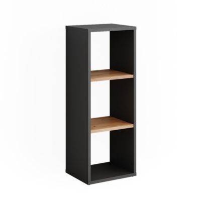 Vicco Armoire à chaussures Anthracite/chêne doré 30x80.1cm