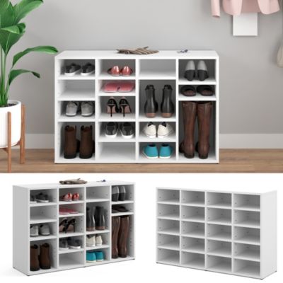 Vicco Armoire à chaussures Blanc 104x65.5cm
