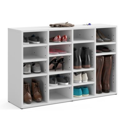 Banc à Chaussures Vicco Eleon – Meuble D'entrée, 101 Cm, Blanc, Neuf