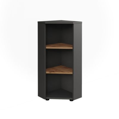 Vicco Armoire dangle Anthracite/Chêne de force doré 33x81cm 3 compartiments de rangement