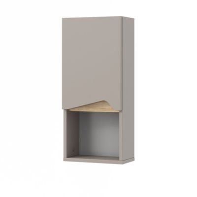 Vicco Armoire de Grège 30x67cm avec porte et compartiment ouvert