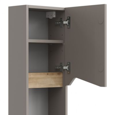 Vicco Armoire de Grège 30x67cm avec porte et compartiment ouvert