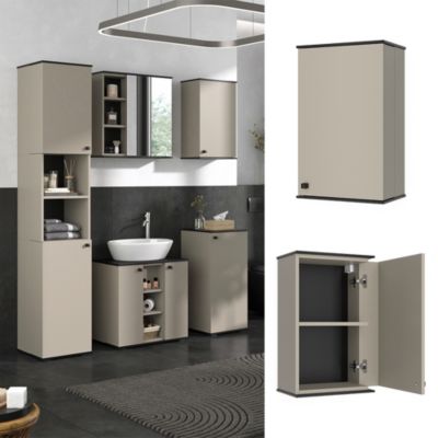 Vicco Armoire de salle de bain Grège 37x60cm