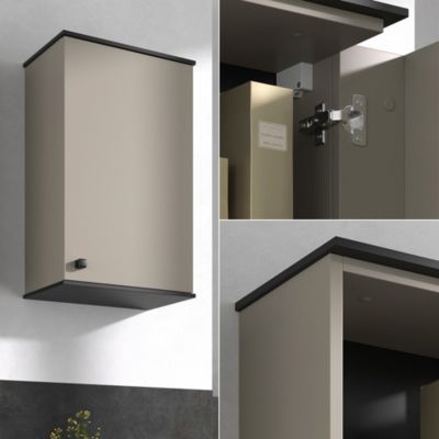 Vicco Armoire de salle de bain Grège 37x60cm