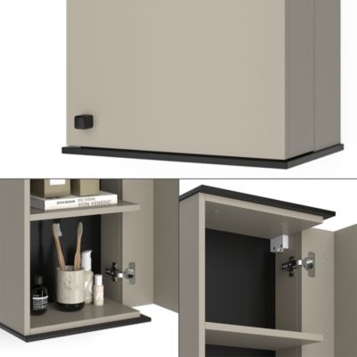 Vicco Armoire de salle de bain Grège 37x60cm