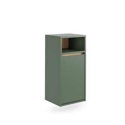Vicco Armoire de salle de bain Vert/Artisan 38x80cm avec panier à linge