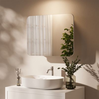 Vicco Armoire de toilette Blanc 65x50cm avec des étagères