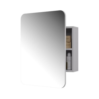 Vicco Armoire de toilette Blanc 65x50cm avec des étagères