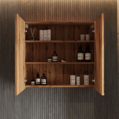 Vicco Armoire de toilette Chêne 79.7x73.2cm avec 2 portes
