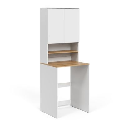 Vicco Armoire machine à laver Blanc/Artisan 68x88.2cm 2 pièces avec étagère