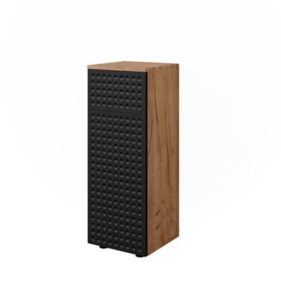 Vicco Armoire midisch Anthracite à pois 30x81cm avec 1 tiroir, 2 compartiments, salle de bain