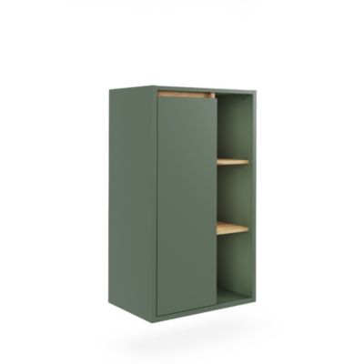 Vicco Armoire Midischrank Vert/Artisan 50x86cm avec des étagères ouvertes