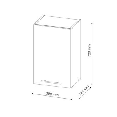 Vicco Armoire murale de salle de bain Rouge bordeaux Haute brillance 30x72cm