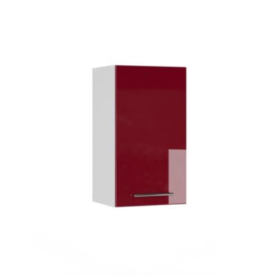 Vicco Armoire murale de salle de bain Rouge bordeaux Haute brillance 40x72cm