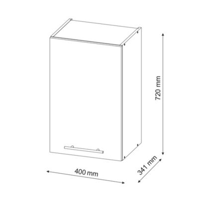 Vicco Armoire murale de salle de bain Rouge bordeaux Haute brillance 40x72cm