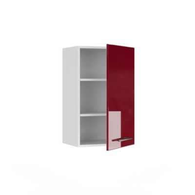 Vicco Armoire murale de salle de bain Rouge bordeaux Haute brillance 45x72cm