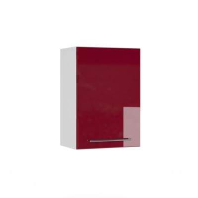 Vicco Armoire murale de salle de bain Rouge bordeaux Haute brillance 50x72cm