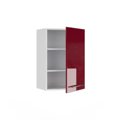 Vicco Armoire murale de salle de bain Rouge bordeaux Haute brillance 50x72cm