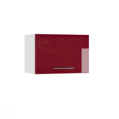 Vicco Armoire murale de salle de bain Rouge bordeaux Haute brillance 60x40cm Plat