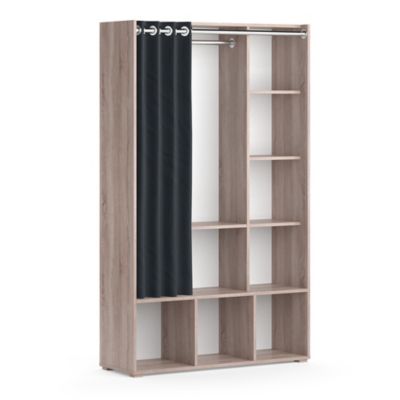 Vicco Armoire pour enfants Sonoma 38x178.1cm avec tringle à rideaux