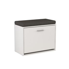 Vicco Banc pour chaussures Blanc 60x49.5cm avec support